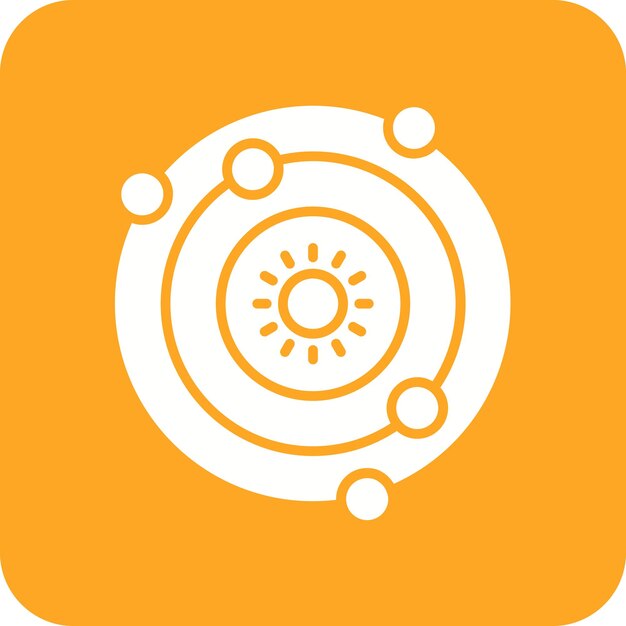 Solar System icon vector image Can be used for Space Technology