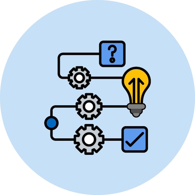 Solving Question Flat Illustration