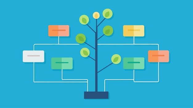 Some branches on the tree were smaller and thinner representing the early stages of data collection