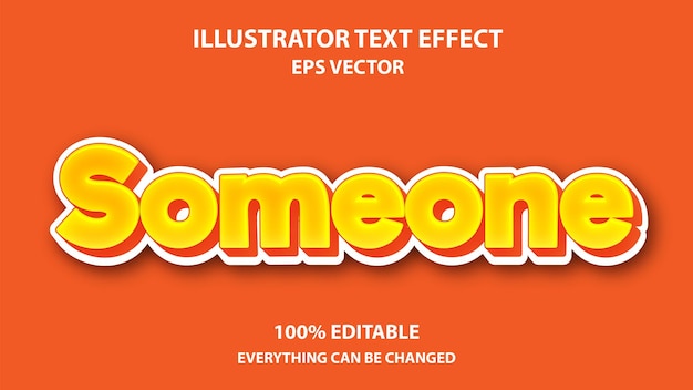 SOMEONE EDITABLE TEXT EFFECT