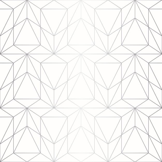 Sömlöst abstrakt geometriskt mönster. Silverbakgrund. Sömlöst vektormönster