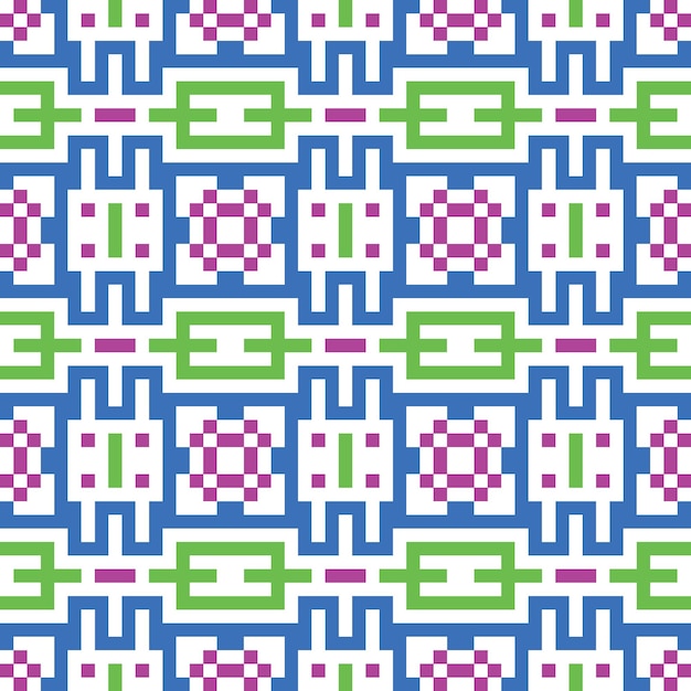 sömlöst abstrakt pixelmönster