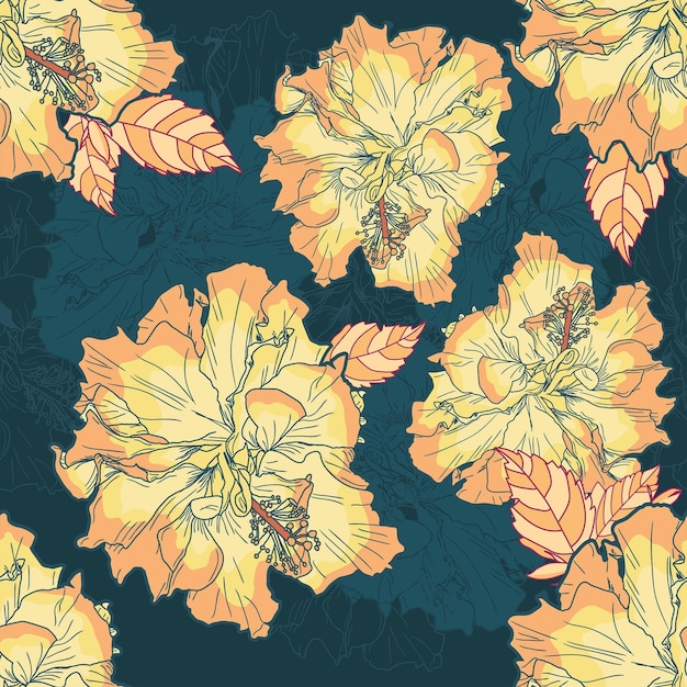 Sömlöst blommönster