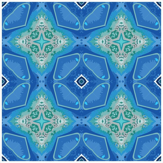 Sömlöst geometriskt mönster sömlös vektor Abstrakta mönster stilren textur symmetriska plattor