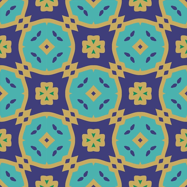 Sömlöst geometriskt mönster sömlös vektor Abstrakta mönster stilren textur symmetriska plattor