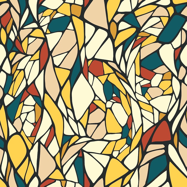 Sømløst mønster med doodle ornament