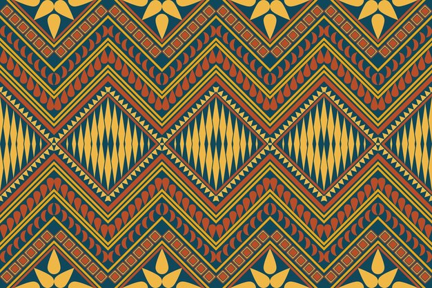 Sømløst mønster med former Geometrisk etnisk orientalsk ikat mønster traditionel