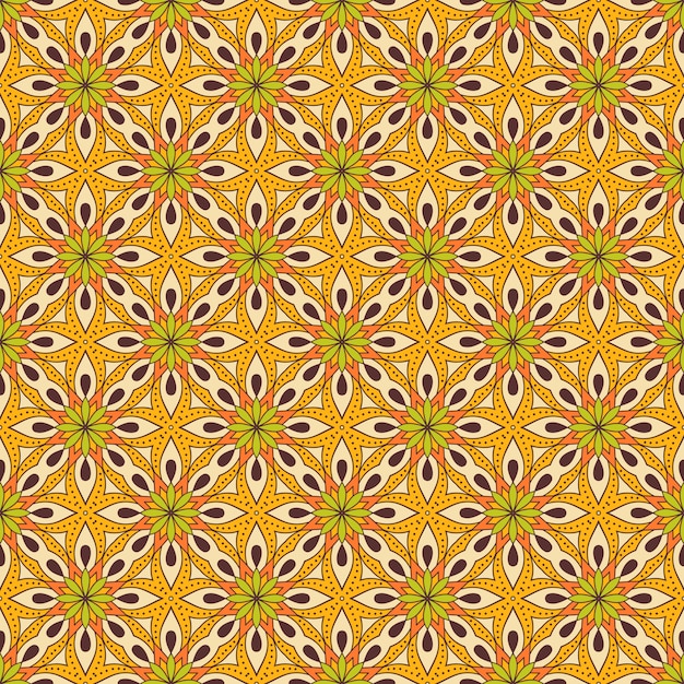 Sømløst vintage blomstermønster
