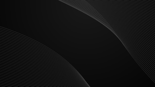 Sort abstrakt gradient baggrund wallpaper design vektor billede med kurve linje til baggrund eller præ