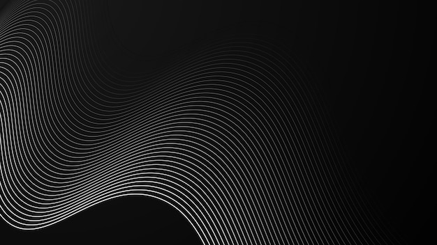 Sort abstrakt gradient baggrund wallpaper design vektor billede med kurve linje til baggrund eller præ