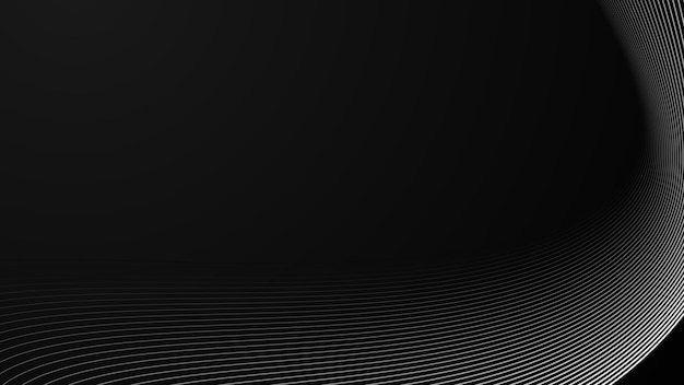 Sort abstrakt gradient baggrunds-wallpaper design vektorbillede med kurve for baggrund