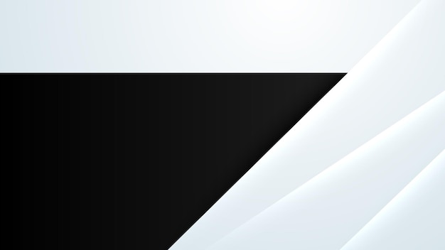 Sort og hvid abstrakt baggrund med minimalt formdesign - vektor