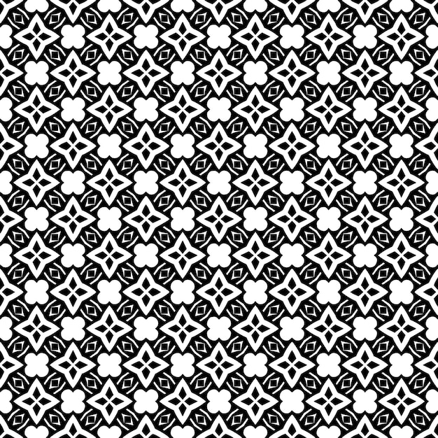 Sort og hvidt, problemfrit mønster. Tekstur i gråtoner, ornamental grafisk design