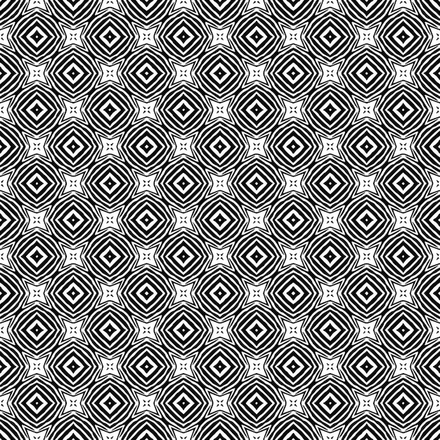 Sort og hvidt, problemfrit mønster. Tekstur i gråtoner, ornamental grafisk design