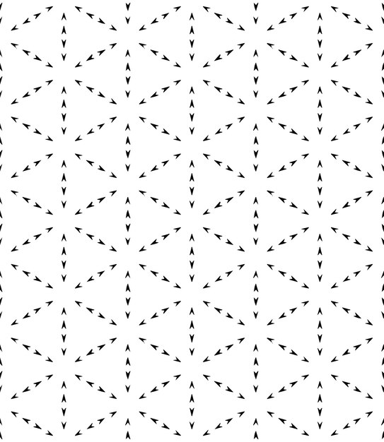 Sort og hvidt, sømløst, abstrakt mønster. Baggrund og baggrundsbillede. Gråtonet ornamentdesign