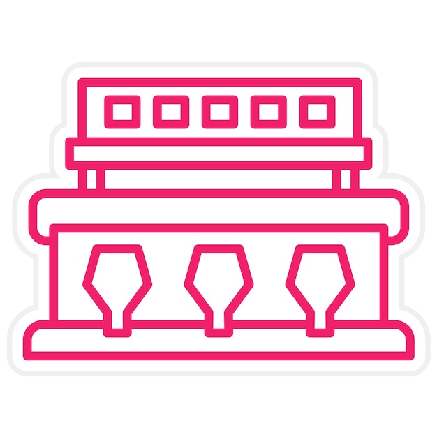 sorting machine icon style