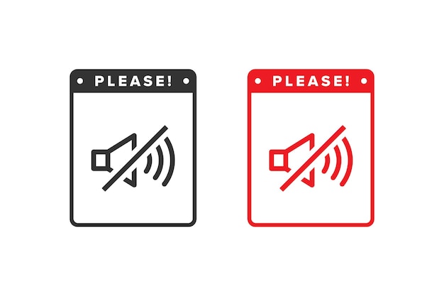 Sound icon sign vector design icon boards are prohibited from noisy