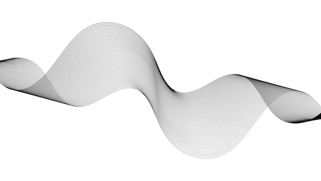 Sound wave flow digital analog radio wave curve flow wavy