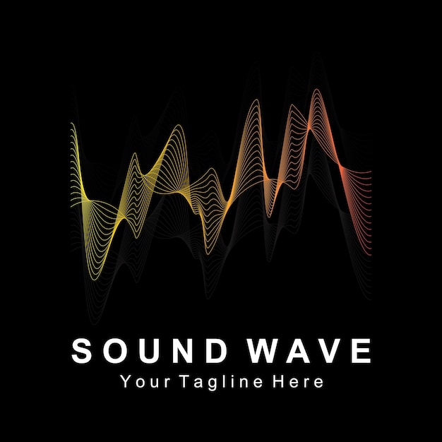 sound waves vector illustration