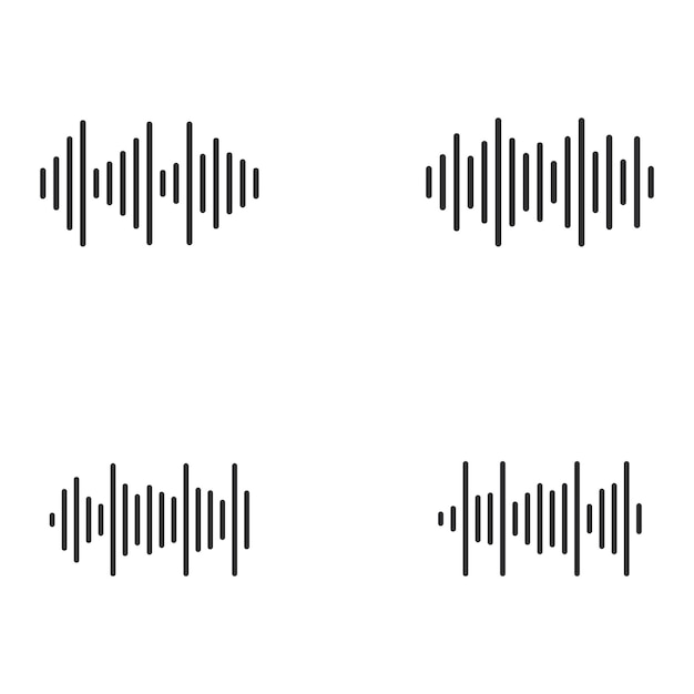 sound waves vector illustration