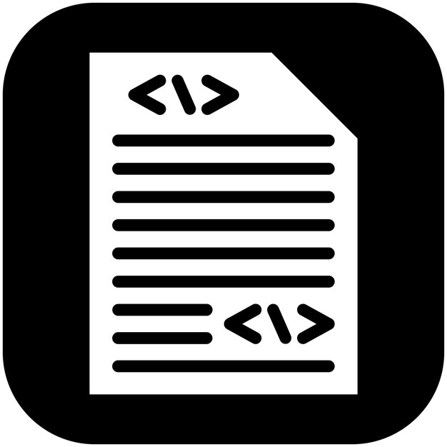 Source Code vector icon illustration of No Code iconset
