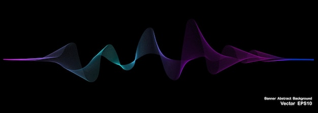soyut dalga çizgisi müzik arka planı