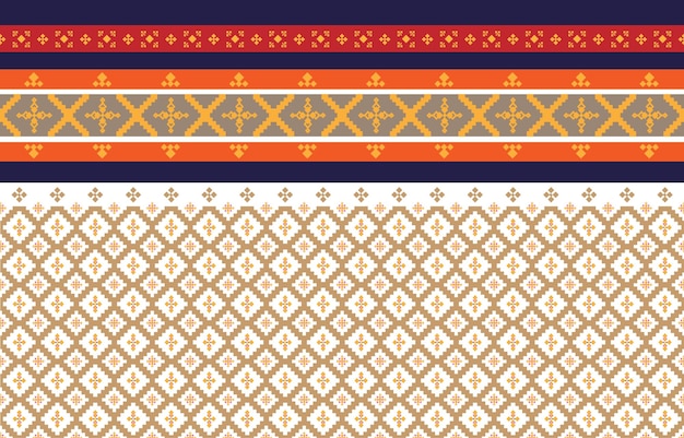 Soyut geometrik ve kabile desenleri İpek üzerine yazı yazmak veya desen yapmak için kullanılır geometrik Vektör
