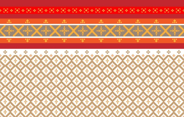 Soyut geometrik ve kabile desenleri İpek üzerine yazı yazmak veya desen yapmak için kullanılır geometrik Vektör