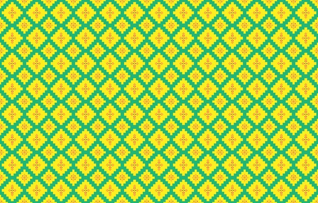 Soyut geometrik ve kabile desenleri İpek üzerine yazı yazmak veya desen yapmak için kullanılır geometrik Vektör