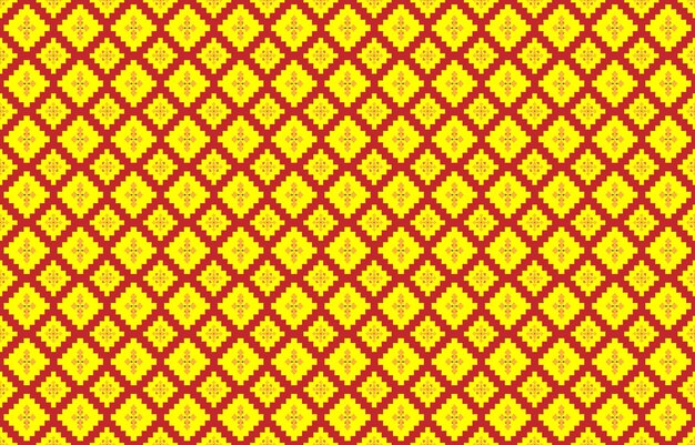 Soyut geometrik ve kabile desenleri İpek üzerine yazı yazmak veya desen yapmak için kullanılır geometrik Vektör