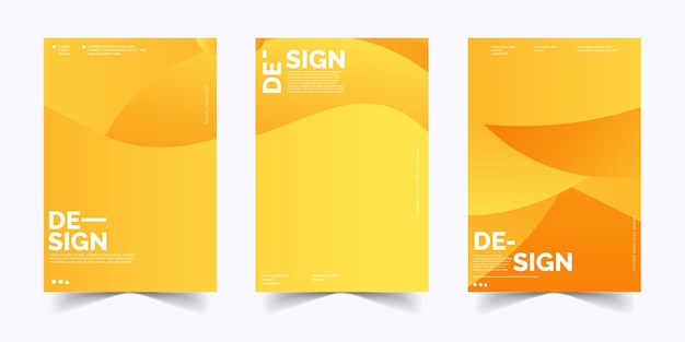 Soyut sarı poster arka plan design şablonları