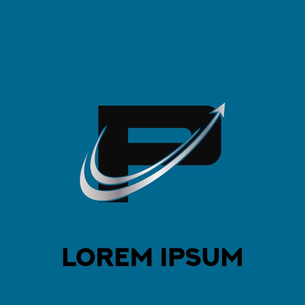 Soyut Seyahat Harf logosu P