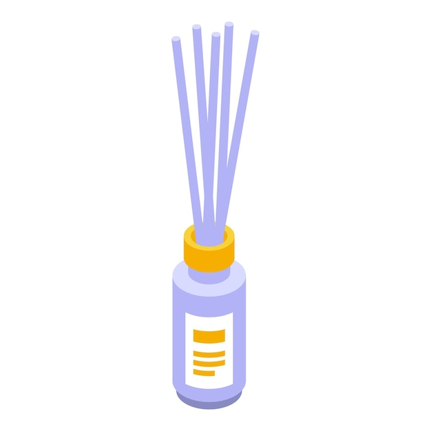 Spa sticks diffuser icon Isometric of spa sticks diffuser vector icon for web design isolated on white background