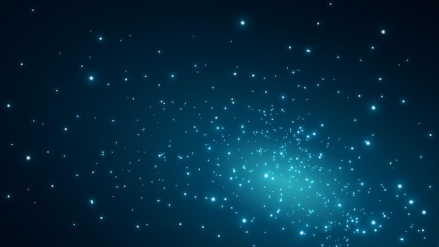 Space background with stars and gradient sky