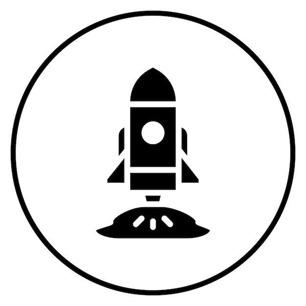 spacecraft vector icon illustration of space technology iconset