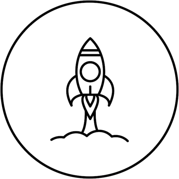 spaceship icon vector image can be used for the future