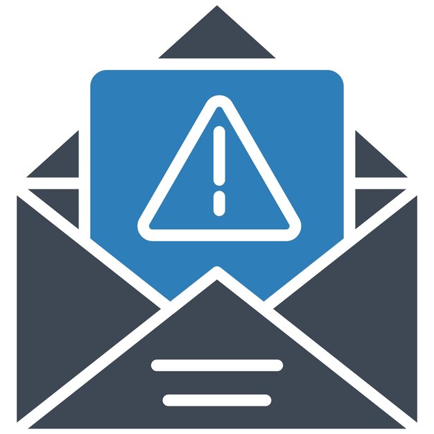 Spam Email Vector Illustration Style