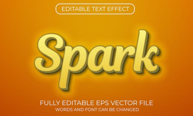 Spark text effect