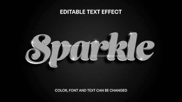 Sparkle Editable Text Effect