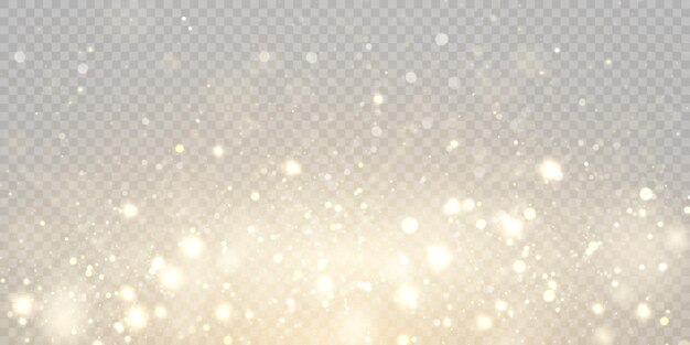 Sparkling glare light effects with colorful shimmer. Beautiful lens flare effect with bokeh, glitter