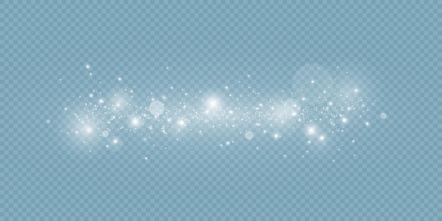 sparkling magic dust particles glow light effect
