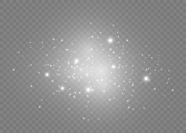 Sparkling magical star dust particles.