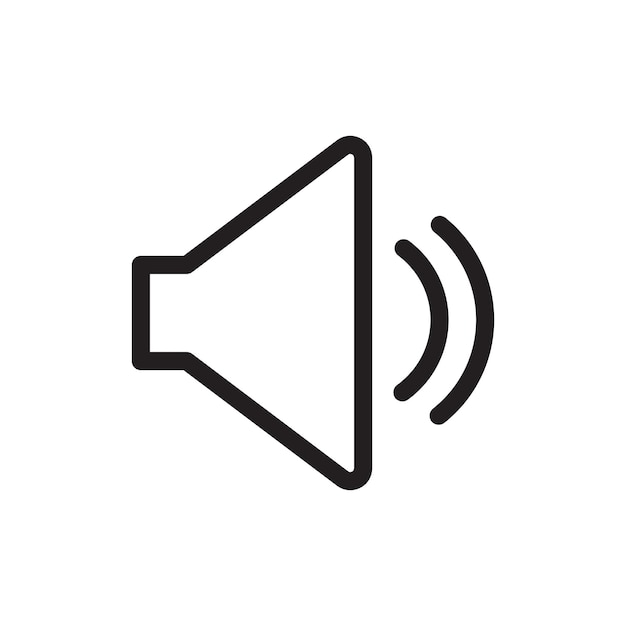 Speaker volume icon Thin line art collection