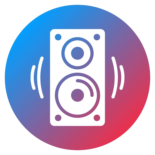 Speakers icon vector image Can be used for Rock and Roll