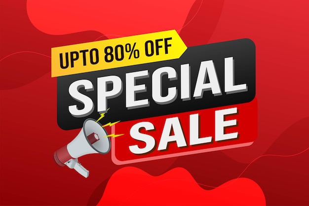 Special offer final sale tag Banner design template for marketing Special offer promotion or retai