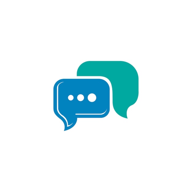 Speech bubble icon Logo template vector illustration