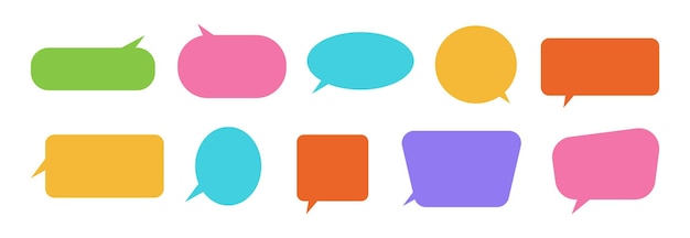 Speech bubbles and chatting boxes