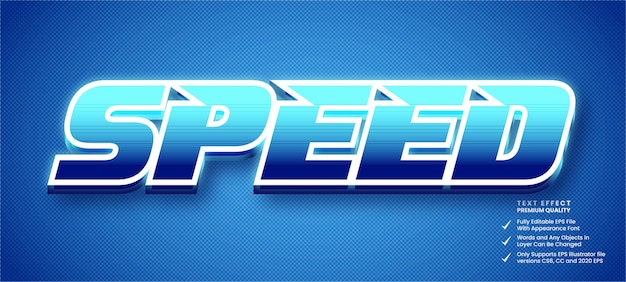 Speed 3d text effecte