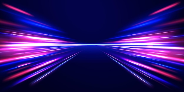 speed connection background expressway car headlight effect speed connection vector background
