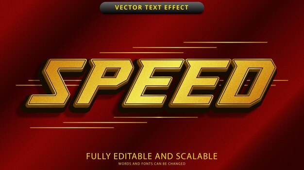 speed text effect editable eps file